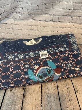 Disney Store Stitch Holiday Sweater
